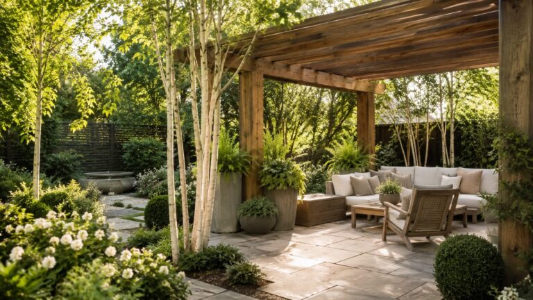 Private Backyard Retreat with Pergola and Trees