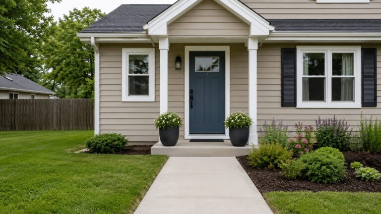 Budget-Friendly Front Entry and Landscaping Refresh