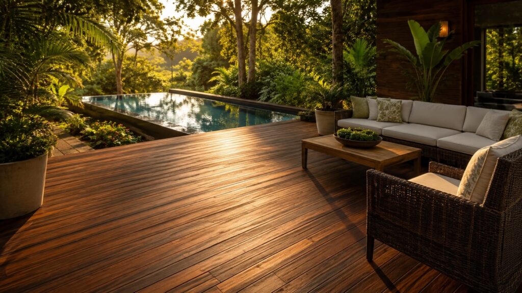 Hardwood Decking for a Rich, Luxury Outdoor Finish