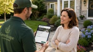Landscaper Building Trust with Credentials and an Online Quote Form