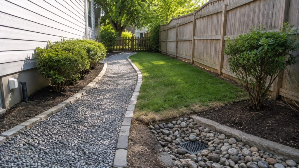 Low-Cost Gravel Path and Drainage Improvement